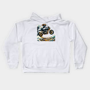 Motorcycle Girl Kids Hoodie